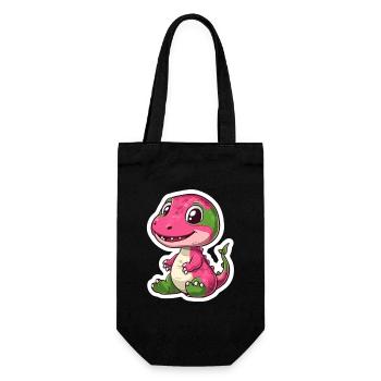 Dinosaur - Gift Bag for Bottles - black - Front