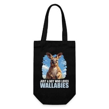 Wallabys Wallaby - Geschenkbeutel für Flaschen - Schwarz - Vorne
