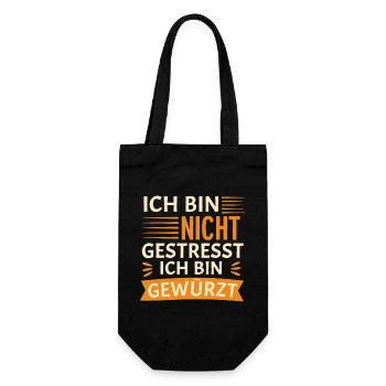 Je ne suis pas stressé, je suis aguerri - Sac à bouteille - noir - Devant