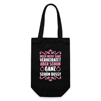 Bachelor Party Team Bride Hen Party - Gift Bag for Bottles - black - Front