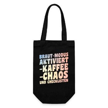 Bachelor Party Team Bride Hen Party - Gift Bag for Bottles - black - Front