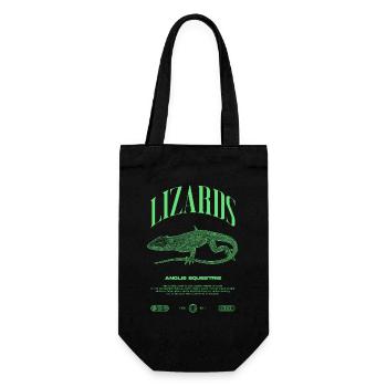 Kubanischer Ritter Anole Reptilienhalter Eidechse - Geschenkbeutel für Flaschen - Schwarz - Vorne
