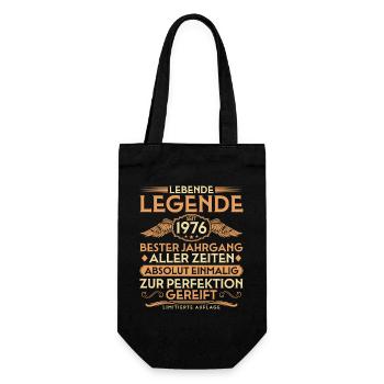 50ème Anniversaire - Légende depuis 1976 Millésime - Sac à bouteille - noir - Devant