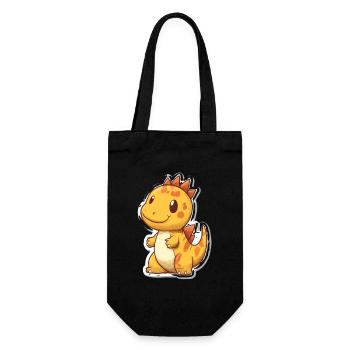 Dinosaur - Gift Bag for Bottles - black - Front