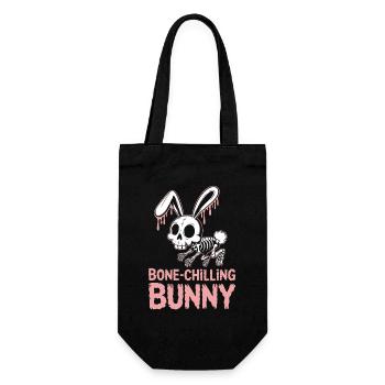Bone-Chilling Bunny Halloween  - Geschenkbeutel für Flaschen - Schwarz - Vorne