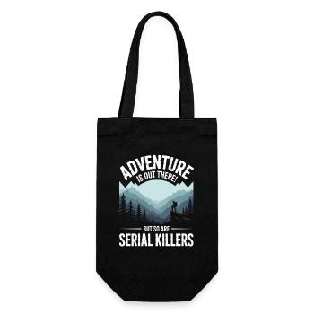 Adventure Is Out There Serial Killers - Gift Bag for Bottles - black - Front
