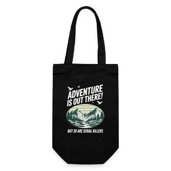 Adventure Is Out There Serial Killers - Gift Bag for Bottles - black - Front