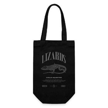 Cuban Knight Anole Reptile Keeper Lizard - Gift Bag for Bottles - black - Front