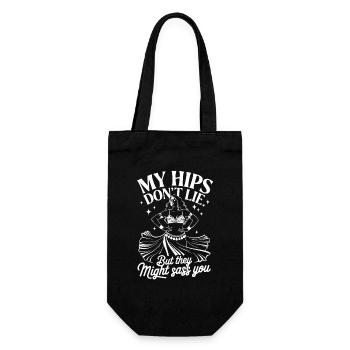 My Hips Don't Lie But They Might Sass You - Gift Bag for Bottles - black - Front