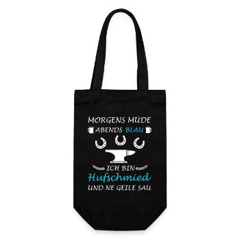 Farrier Horse Blacksmith Blacksmith Lustig - Gift Bag for Bottles - black - Front