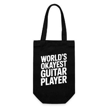 World’s Okayest Guitar Player - Gift Bag for Bottles - black - Front
