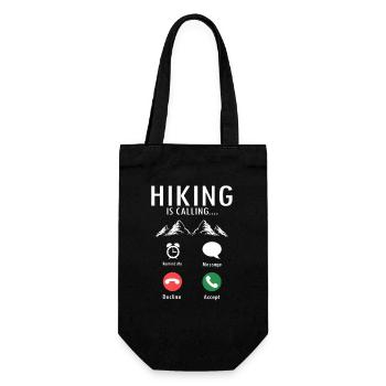 La randonnée, c’est appeler l’humour des sentiers amusants, la vie en plein air - Sac à bouteille - noir - Devant