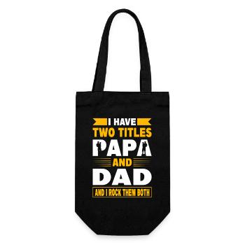 Best Dad in the World Gifts Father Christmas - Gift Bag for Bottles - black - Front