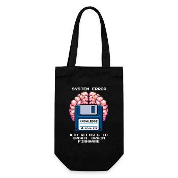 System Error: Update Denied | Homeschool - Gift Bag for Bottles - black - Front