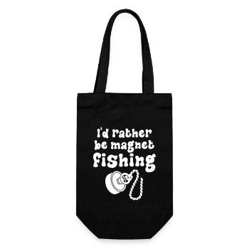 Neodymium Magnet Fishing Magnetic Fisher - Gift Bag for Bottles - black - Front