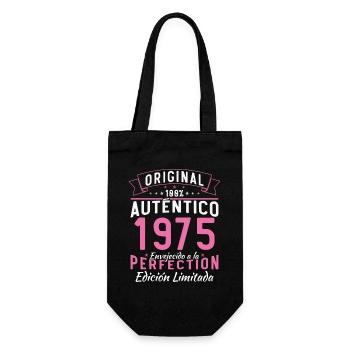 Original 1975 Authentic Vintage - Gift Bag for Bottles - black - Front
