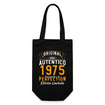 Authentische 1975 Limited Edition Vintage - Geschenkbeutel für Flaschen - Schwarz - Vorne