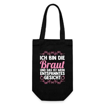 Bachelor Party Team Bride Hen Party - Gift Bag for Bottles - black - Front