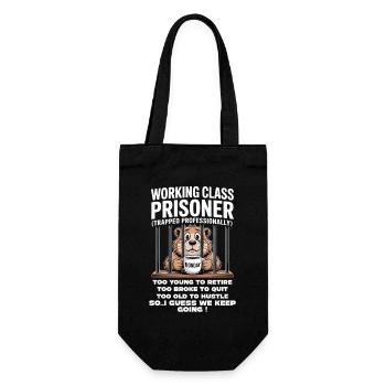 Monday Trapped Work Funny Work Outfit - Gift Bag for Bottles - black - Front