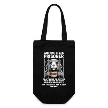 Monday Trapped Work Funny Work Outfit - Gift Bag for Bottles - black - Front
