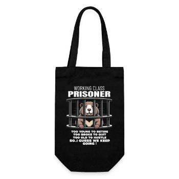 Lundi Trapped Work Drôle Tenue De Travail - Sac à bouteille - noir - Devant
