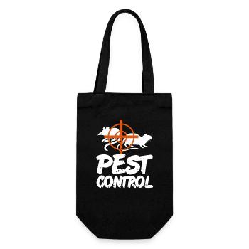 Funny Pest Control Humor for Rat Hunters - Geschenkbeutel für Flaschen - Schwarz - Vorne