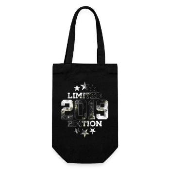 LIMITED EDITION 2019 7TH BIRTHDAY - Gift Bag for Bottles - black - Front