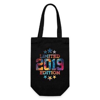 LIMITED EDITION 2019 7TH BIRTHDAY - Gift Bag for Bottles - black - Front