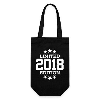 LIMITED EDITION 2018 8TH BIRTHDAY - Gift Bag for Bottles - black - Front