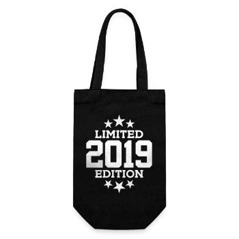 LIMITED EDITION 2019 6TH BIRTHDAY - Gift Bag for Bottles - black - Front