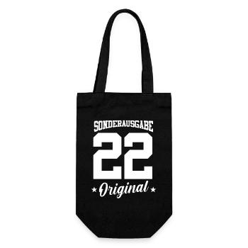 22 Birthday - Gift Bag for Bottles - black - Front