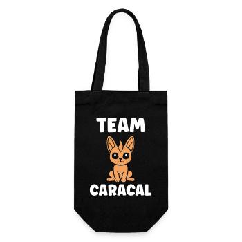 Logo Caracal Équipe Cartoon - Sac à bouteille - noir - Devant