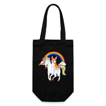 Chemise pour enfants Riche Licorne Arc-en-ciel - Sac à bouteille - noir - Devant