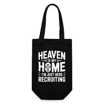 Le ciel est ma maison Jésus Croix Chrétien - Sac à bouteille - noir - Devant