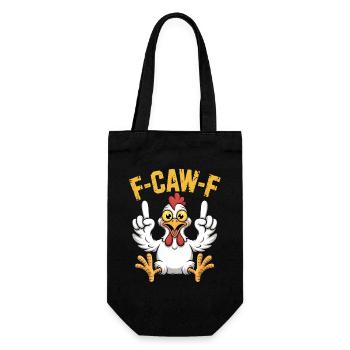 FCAW-F Rooster Cartoon - Gift Bag for Bottles - black - Front