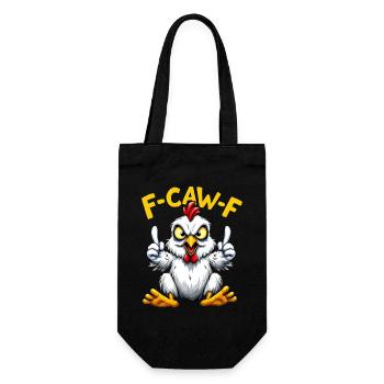 Poulet combattant F-C-A-W-F Dessin animé - Sac à bouteille - noir - Devant