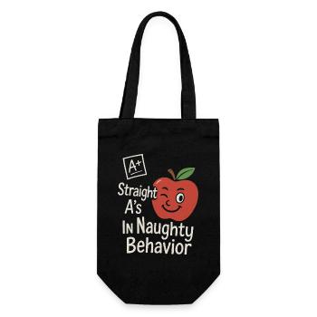 Dirty Teacher Naughty Humor Nsfw Rude - Gift Bag for Bottles - black - Front