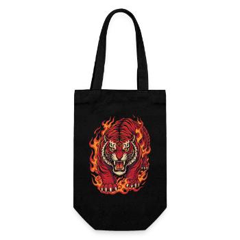 Fire Tiger Spirit Design - Sac à bouteille - noir - Devant