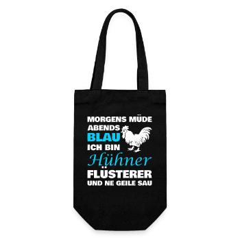 Chickens Chicken Farm Chicken Coop Funny Saying Chicken - Gift Bag for Bottles - black - Front