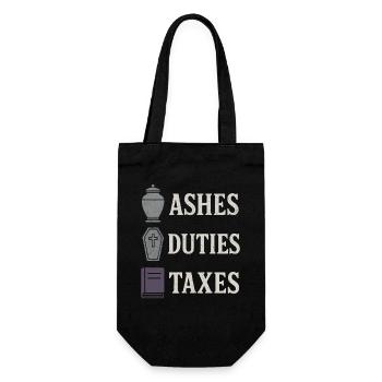 Corpse Science Dark Humor Death Positive - Gift Bag for Bottles - black - Front