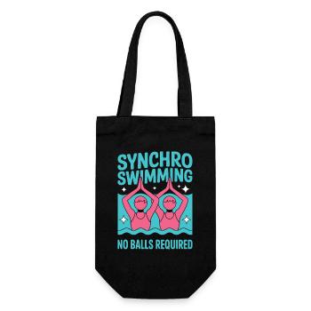 Synchronschwimmen Kunstschwimmen Wassersport - Geschenkbeutel für Flaschen - Schwarz - Vorne