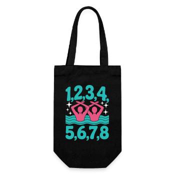 Synchronschwimmen Kunstschwimmen Wassersport - Geschenkbeutel für Flaschen - Schwarz - Vorne