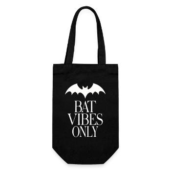 Bat Vibes Only – Déclaration gothique - Sac à bouteille - noir - Devant