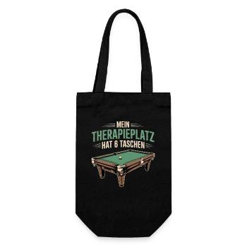 Play Billiards Pool Snooker Billiards Players - Gift Bag for Bottles - black - Front