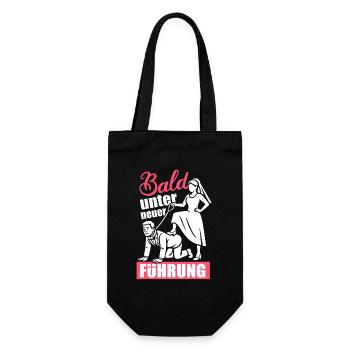 Soon under new management Bachelor party - Gift Bag for Bottles - black - Front