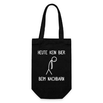 No beer at the neighbor's favorite neighbor today - Gift Bag for Bottles - black - Front