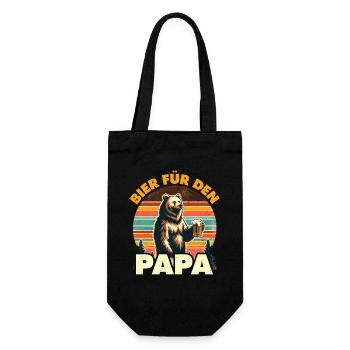 Father-to-be BEER FOR DAD Funny - Gift Bag for Bottles - black - Front