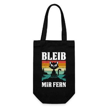 Mallorca BLEIB MIR FERN Anti Flirt Lustiges - Geschenkbeutel für Flaschen - Schwarz - Vorne