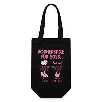 Femme enceinte 2026 PRÉDICTION Drôle - Sac à bouteille - noir - Devant