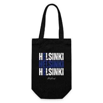 Helsinki Finland, a memory of Helsinki - Gift Bag for Bottles - black - Front